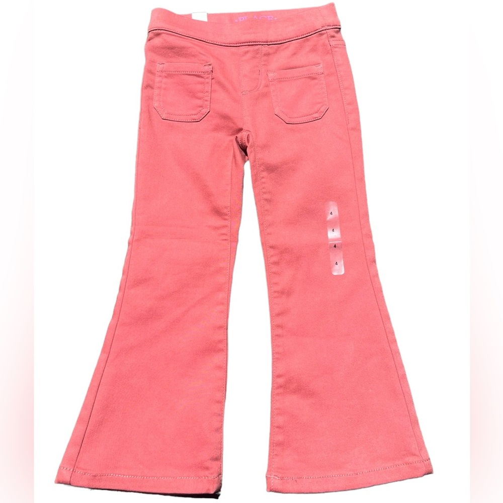 NWT- Girls Knit Twill Pull On Flare Pants - Roseville- Size 4